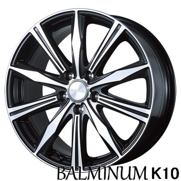 セレナ・ノアなど【アルミ単品4本価格】BALMINUM K10/バルミナ K10 16X6.5J　5...