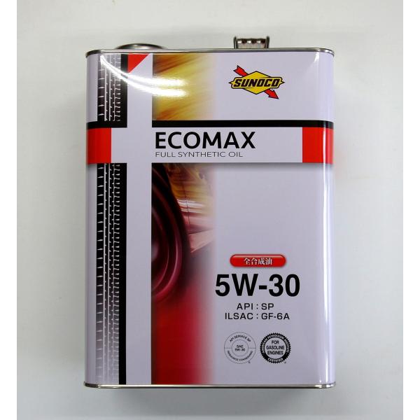 エンジンオイル SUNOCO ECOMAX/スノコ　エコマックス（4リットル）】【5W-30】100...