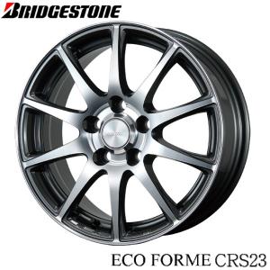 ６０系プリウス　平座ナット用【アルミホイール単品4本価格】BRIDGESTONE　ECO FORME CRS23/エコフォルムCRS23　19X6.5J　5/114.3　｜tiremart24