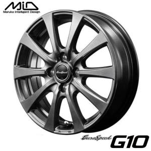 軽トラ＆バン【アルミ単品4本価格】EUROSPEED G10/ユーロスピードG10 13X4.00B　4穴 PCD：100