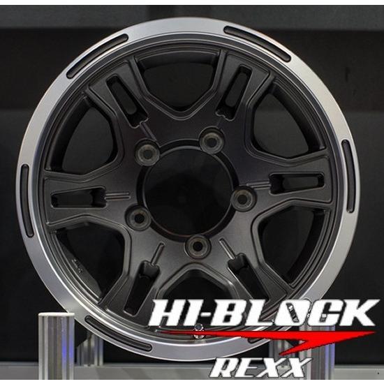 ジムニーシエラ HI-BLOCK REXX/ハイブロック REXX　15X6.0J　5穴/PCD 1...