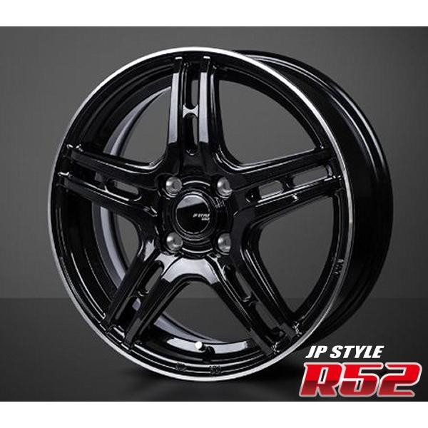 軽自動車【アルミ単品4本価格】JP-STYLE R52 /ジェイピースタイル アール52 14X4....