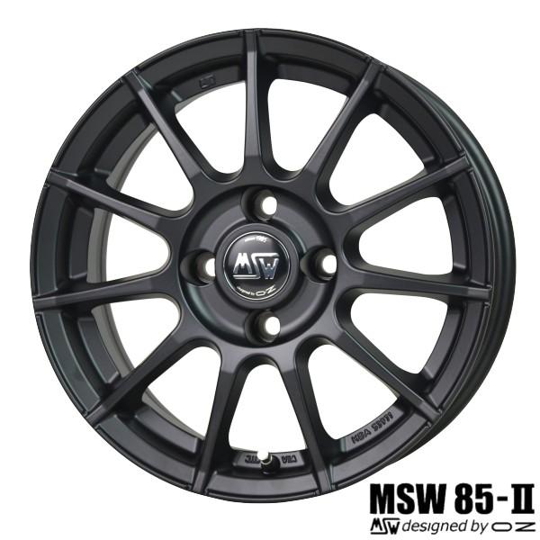 【アルミ単品4本価格】フィアット専用 MSW 85II 15X6.0J　4穴 PCD：98 +38 ...