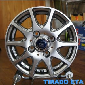 軽トラ＆軽バン【アルミ単品4本価格】LA STRADA TIRADO ETA/ラ・ストラーダ ティラード イータ 12X4.00B　4穴 PCD：100 +42