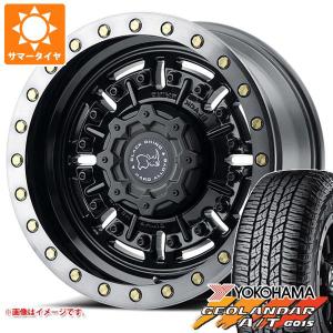 FJクルーザー 10系用 サマータイヤ ヨコハマ ジオランダー A/T G015 P265/70R17 113T アウトラインホワイトレター ブラックライノ エイブラムス 8.5-17｜tiremax