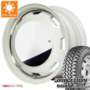 アトレーワゴン S300系用 サマータイヤ ブリヂストン 604V RD-604 スチール 165R14 6PR (165/80R14 91/90N相当) ガルシア シスコムーン 4.5-14｜tiremax