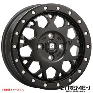 MLJ エクストリームJ XJ04 14インチ 4.5J +43 4-100 サテンブラック4本