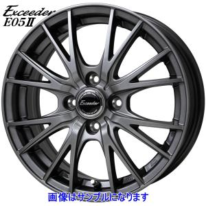 S*★様 Exceeder 14インチ ホイール ダークグレー HOT STUFF ホットスタッフ Exceeder エクシーダー E05II アルミ