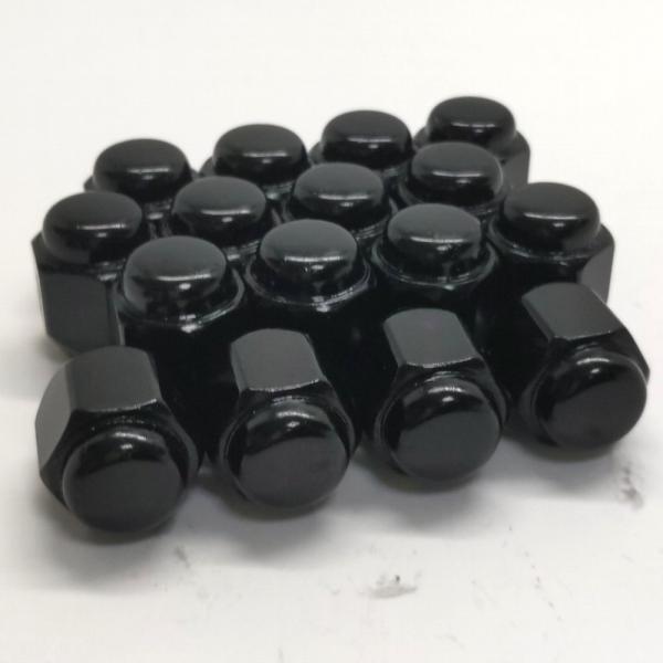 旧三菱軽自動車対応 27mm ロンスター スーパーショート ホイールナット黒 16個セット 21HE...