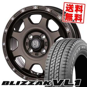 145R12 8PR ブリヂストン ブリザック VL1 MUD BAHN XR-910K スタッドレスタイヤホイール4本セット｜tireprice