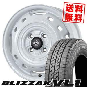 145R12 8PR ブリヂストン ブリザック VL1 LANDFOOT XFG スタッドレスタイヤホイール4本セット｜tireprice