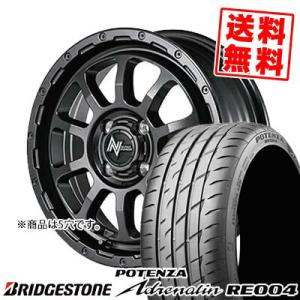 215/55R16 97W POTENZA Adrenalin RE004 ポテンザ アドレリン RE004 NITRO POWER M10 PERSHING BARREL BLACK EDITION サマータイヤホイール4本セット｜tireprice