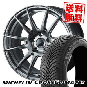 215/40R18 89V XL MICHELIN CROSSCLIMATE 2 WedsSport SA-62R サマータイヤ ホイール4本セット｜tireprice