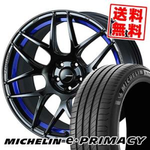 205/55R17 95V XL ミシュラン イー プライマシー WedsSport SA-27R サマータイヤホイール4本セット