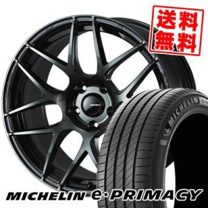 205/55R17 95V XL ミシュラン イー プライマシー WedsSport SA-27R サマータイヤホイール4本セット