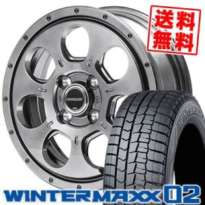 165/60R15 77Q ダンロップ ウインターマックス 02 MUD AGENT スタッドレスタイヤホイール4本セット｜tireprice