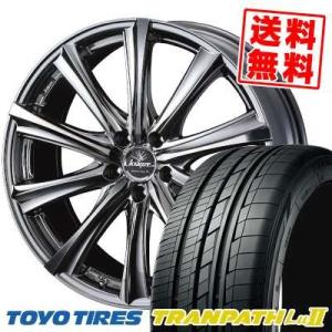 225/55R18 98V トーヨー タイヤ トランパス Lu2 weds Kranze Maric...