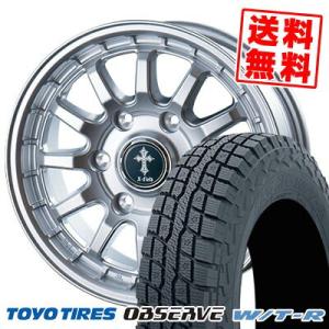 285/70R17 116/113Q トーヨータイヤ オブザーブ W/T-R X-FIELD α スタッドレスタイヤホイール4本セット