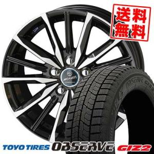 195/60R15 88Q トーヨータイヤ オブザーブ ガリット ギズ2 SMACK VALKYRIE スタッドレスタイヤホイール4本セット｜tireprice