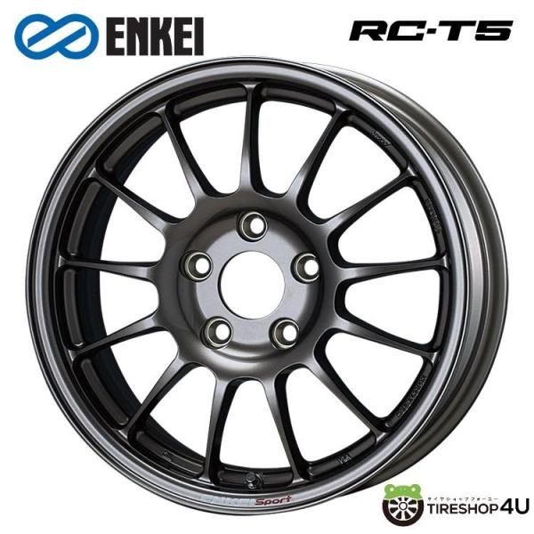 送料無料 ENKEI Sport RC-T5 15インチ 15x6.0J 4/100 +38 DS ...