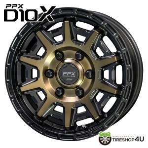 PPX D10X 15x6.0 6/139.7 +44 ブラックポリッシュ マットブロンズクリア N...