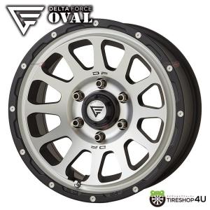 在庫処分 数量限定 デルタフォース オーバル 4本セット DELTA FORCE OVAL 17x8.0J 6/139.7 マットブラックポリッシュ プラド HILUX 送料無料｜tireshop4u-3