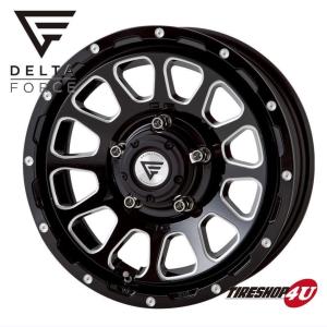 デルタフォース オーバル DELTA FORCE OVAL 4本セット 16x5.5J 5/139.7 +20 ブラックマシニング ジムニー JIMNY JB64 JB23｜tireshop4u-3