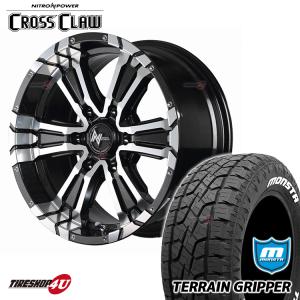 4本セット ナイトロパワー CROSS CLAW 17X8.0J 6/139.7 メタリック MONSTA テレーングリッパー 265/70R17 モンスタ AT プラド FJクルーザー｜tireshop4u-4