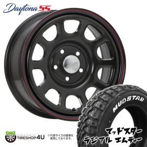 4本セット DAYTONA SS デイトナ 16x7.0J 5/114.3 +35 BK MUDSTAR