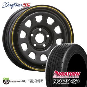 4本セット DAYTONA SS デイトナ 15x6.0J 5/108 +30 BK MUDSTAR radial