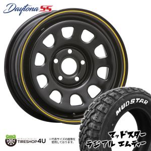 4本セット DAYTONA SS デイトナ Type1 15x6.0J 5/108 +30 BK MUDSTAR