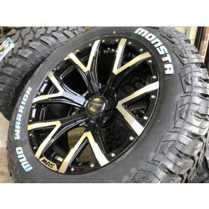 4本セット CLIMATE SUW Forte 20x8.5J 6/139.7 -20 ブラッククリア MONSTA MUD WARRIOR M/T 275/55R20 オーバーフェンダー専用サイズ｜tireshop4u-4