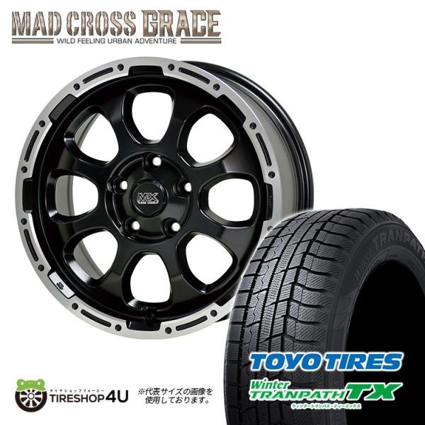 スタッドレス4本セット MADCROSS GRACE 17x7.0J 5/114.3 +38 GB ...