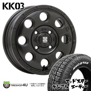 4本セット XTREME-J KK03 13x4.00B 4/100 +43 SBK MUDSTAR radial M/T