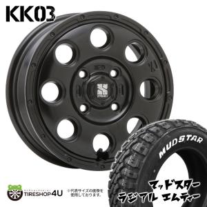 4本セット XTREME-J KK03 13x4.00B 4/100 +43 SBK MUDSTAR radial M/T