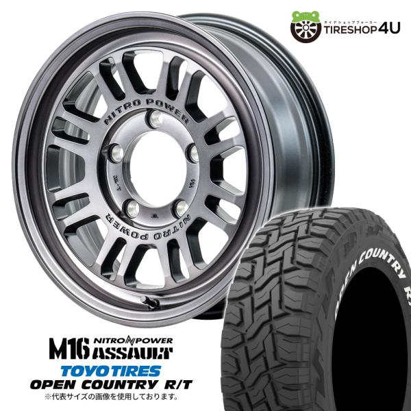 4本セット ナイトロパワー M16アサルト 16x5.5J 5/139.7 +20 STC TOYO...