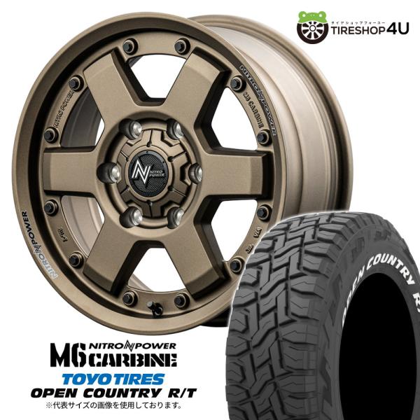 4本セット ナイトロパワー M6カービン 16x6.5J 6/139.7 +48 DBZ TOYO ...