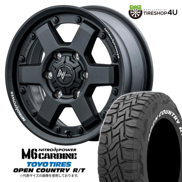 4本セット ナイトロパワー M6カービン 16x6.5J 6/139.7 +48 GBK TOYO ...