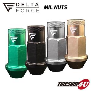 新品 DELTA FORCE MIL NUTS デルタフォース ミルナット M12XP1.5 19HEX 24個セット 選べる4カラー 軽量アルミナット 高強度 貫通タイプ