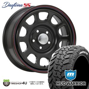 4本セット DAYTONA SS デイトナ 15x6.0J 4/100 +30 BK MONSTA RT