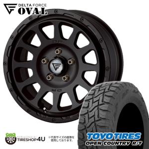 4本セット DELTAFORCE OVAL 18x8.0J 5/114.3+38 SBK BFGoodrich All