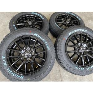 ホワイトレター 4本セット SQ27 15X6.0J 5/114.3 +52 MBK MUDSTAR