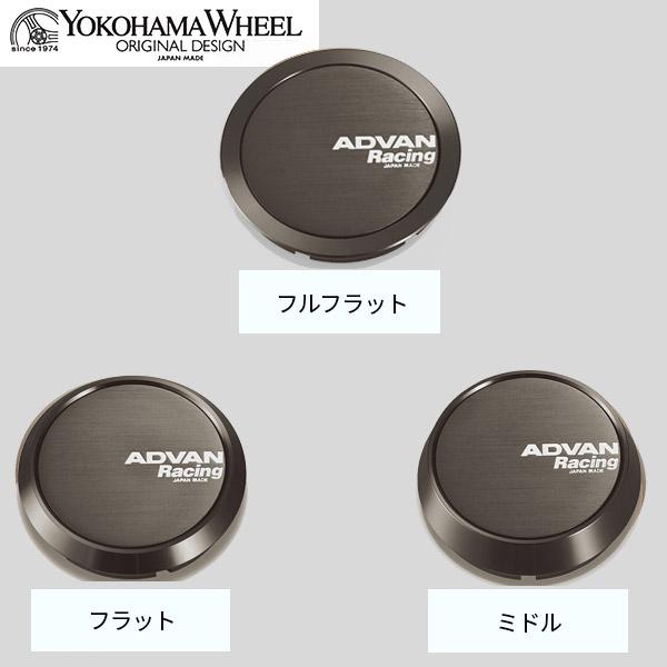 選べる3タイプ YOKOHAMA ADVAN Racing センターキャップ φ73 φ63 ダーク...