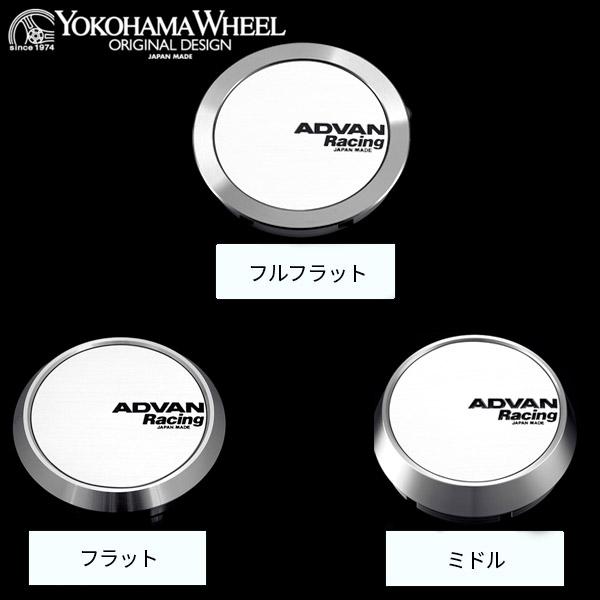 選べる3タイプ YOKOHAMA ADVAN Racing センターキャップ φ73 φ63 ホワイ...