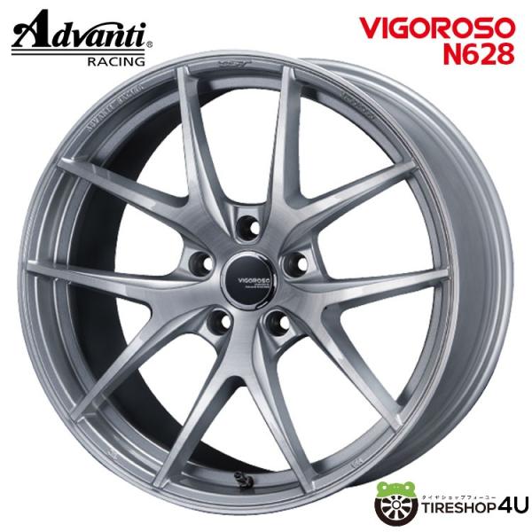 4本購入で送料無料 Advanti RACING VIGOROSO N628 17x7.0J 5/1...