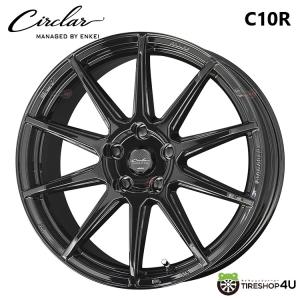 4本購入で送料無料 CIRCLAR C10R 17x7.0J 5/114.3 +53 GB グロスブラック 新品ホイール1本価格 【代引き不可】｜tireshop4u