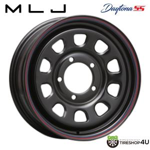 DAYTONA SS 15x6.0J 5/139.7 +0 BLACK (red/blue line) ブラック 新品ホイール1本価格 【代引き不可】｜tireshop4u