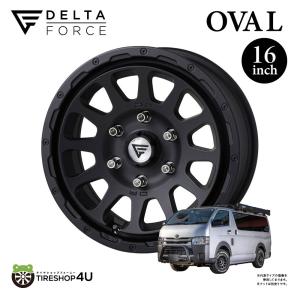 デルタフォース オーバル 16インチ 7.0J +38 6-139.7 マットブラック