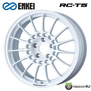 4本購入で送料無料 ENKEI Sport RC-T5 18インチ 18x10.0J 5/114.3 +45 W ホワイト 新品ホイール1本価格 【代引き不可】｜tireshop4u