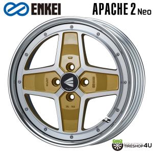 4本購入で送料無料 ENKEI Neo Classic APACHE2 Neo Lo Disk 17インチ 17x9.0J 4/100 +0 MG マシニングゴールド 新品ホイール1本価格 【代引き不可】｜tireshop4u